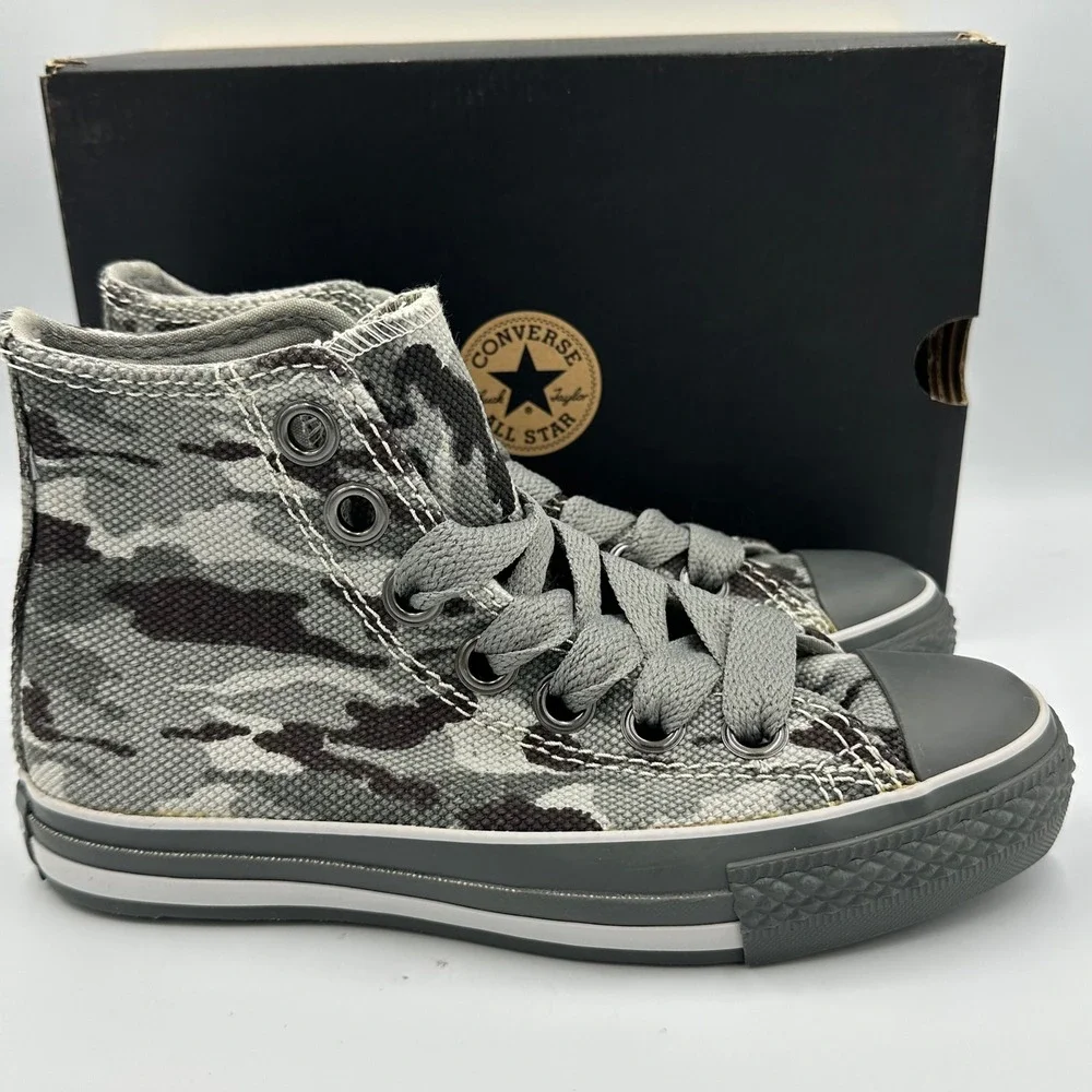 Converse Chuck Taylor All Star Camo Black/Charcoal Grey Hi Sneakers Women's 6.5‎ - Picture 5 of 15